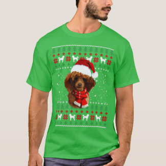 Camiseta Poodle Merry Christmas Cute Poodle Perro