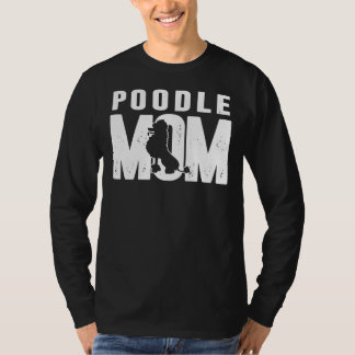 Camiseta Poodle Mom Dog Silhouette