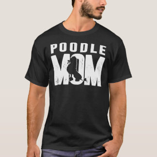 Camiseta Poodle Mom Dog Silhouette