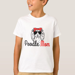 Camiseta Poodle Mom Vintage Funny Cute Dog Poodle Mama 002