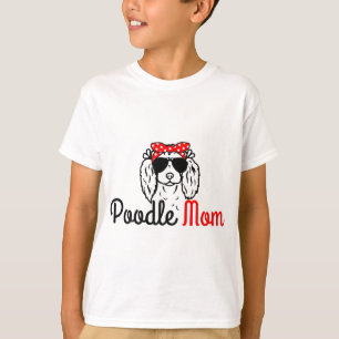 Camiseta Poodle Mom Vintage Gracioso Perro Cute Poodle Mama
