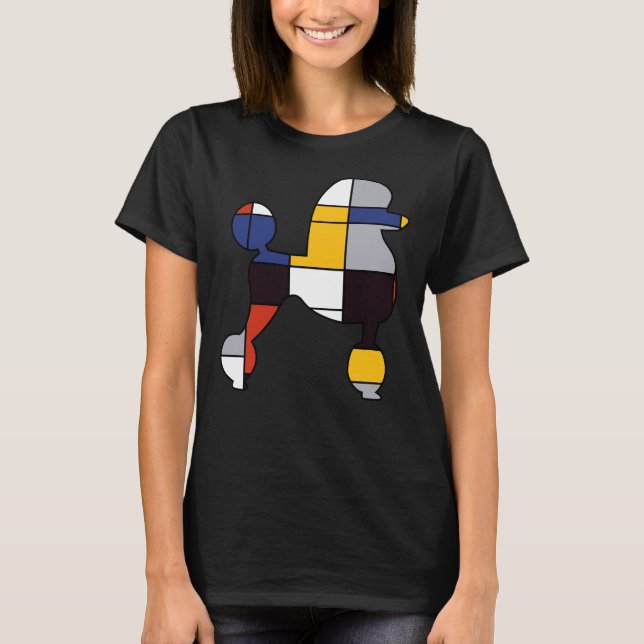 Camiseta Poodle Mondrian (Anverso)