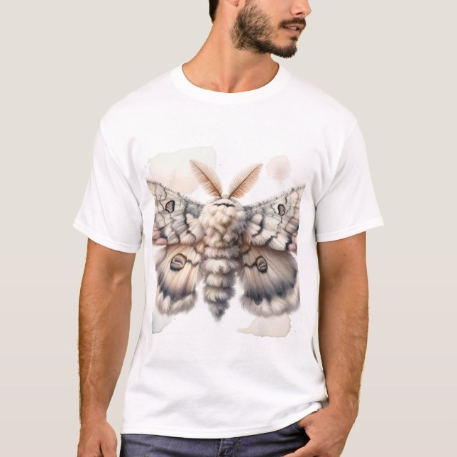 Camiseta Poodle Moth Watercolor IREF300 - Watercolor (Anverso)
