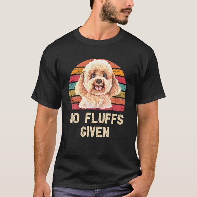 Camiseta Poodle No Fluffs Dada La Graciosa Carrera De Cacho (Anverso)