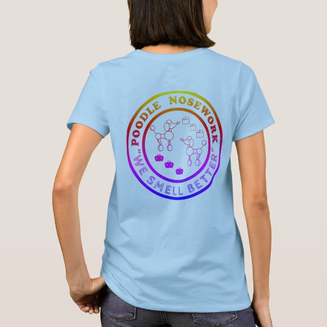 Camiseta "Poodle Nosework - nosotros olemos mejor" (Reverso)