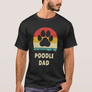 Camiseta Poodle Papá Para Hombres Perro Poodle Vintage