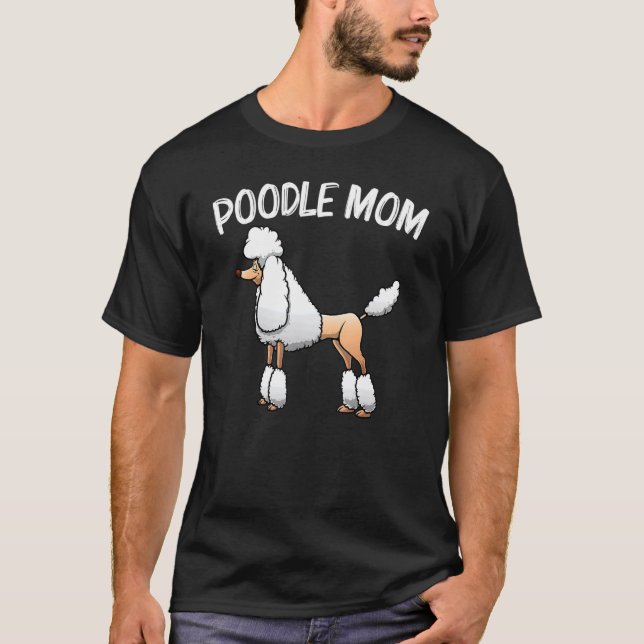 Camiseta Poodle Para Mamá Perro Perro Perro Perro Cebollo (Anverso)