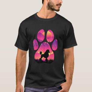 Camiseta Poodle Paw Mom Dad Dog Lover Hombres