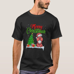 Camiseta Poodle Perro Árbol de Navidad Enluce Divertido Fes