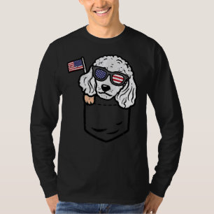 Camiseta Poodle Pocket Cute American USA 4 De Julio De 2014