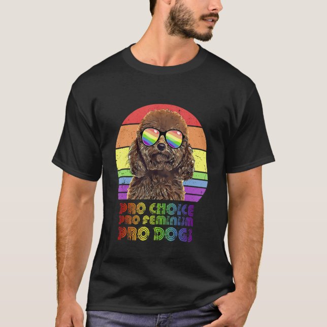 Camiseta Poodle Pro Choice Pro Feminismo Pro Perros Lgbtq F (Anverso)