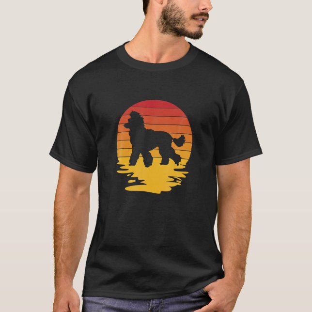 Camiseta Poodle retro Poodle Poodle Perro de cachorro (Anverso)
