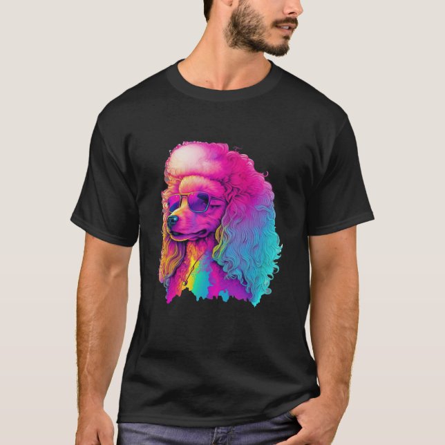Camiseta Poodle s Synthwave Vintage Vibes (Anverso)