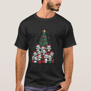 Camiseta Poodle Santa Christmas Tree Funny Xmas Perro Lover