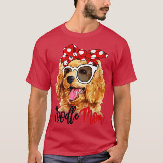 Camiseta Poodle Shirle Poodle Mom Bandana