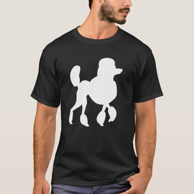 Camiseta Poodle Sock Hop Girl Standard Poodle Pet Poodle (Anverso)