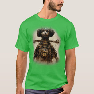 Camiseta Poodle Surreal Steampunk Artwork Dog Lover