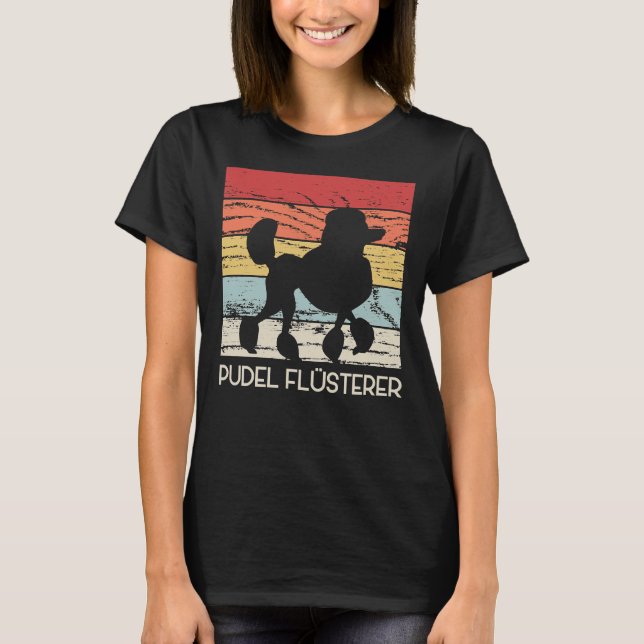 Camiseta Poodle Whisperer Dogs Retro (Anverso)