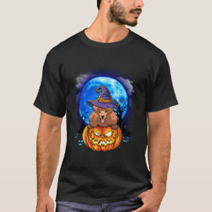 Camiseta Poodle Witch Moon Pumpkin Scary Halloween Perro Am
