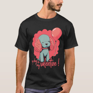 Camiseta Poodledog con amor a perro globo para el miércoles