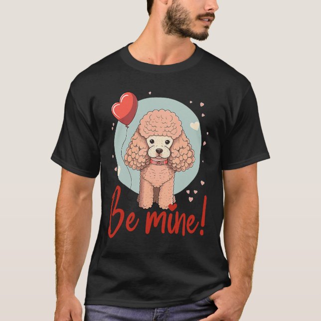 Camiseta Poodledogs con globo de corazón Doglove (Anverso)