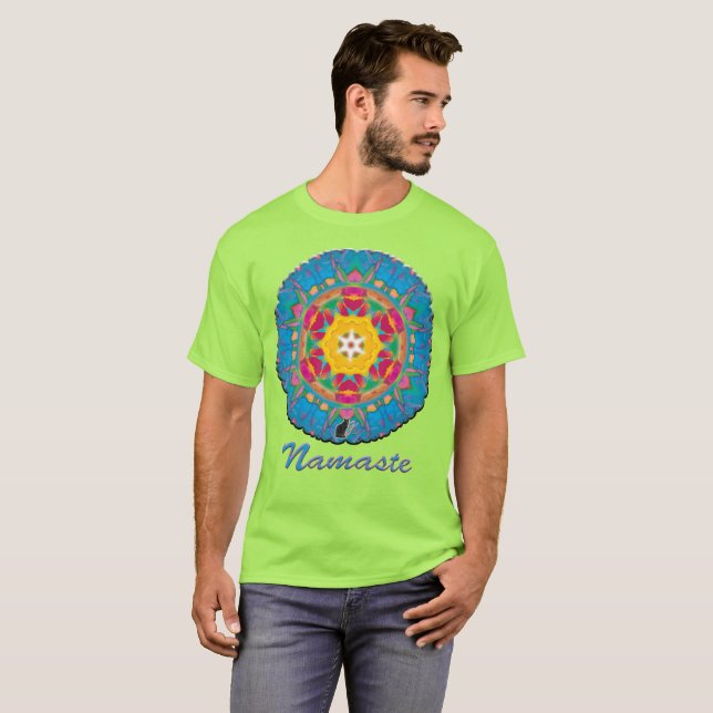 Camiseta Poof Ball Namaste Kaleidoscope (Anverso completo)