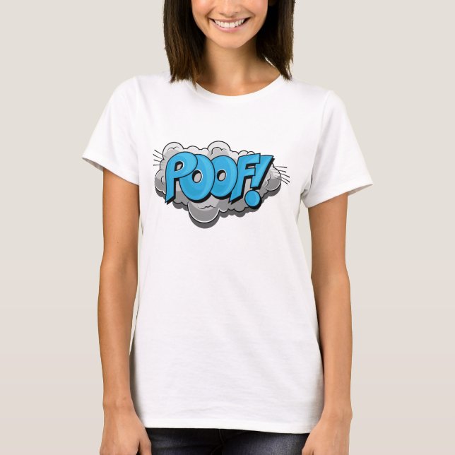 Camiseta ¡Poof cómico del arte pop! (Anverso)