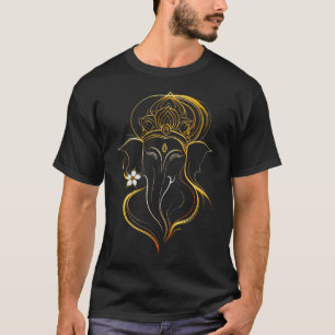 Camiseta Pooja hindú Ganesha Elefante Dios India Meditación