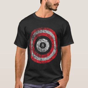 Camiseta Pool Billiard Patriotic Odd Ball