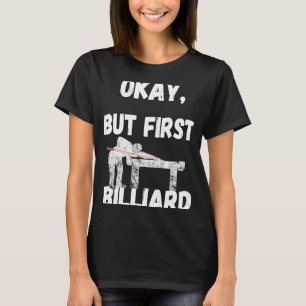Camiseta Pool Billiard Snooker Billiard Games 8 Ball Billia