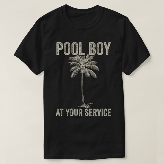 Camiseta Pool Boy A Tu Servicio (Diseño del anverso)