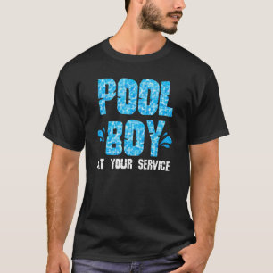 Camiseta Pool Boy En Su Servicio Natación Nadadora