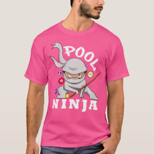 Camiseta Pool Ninja Funny Pool Billiards Boy