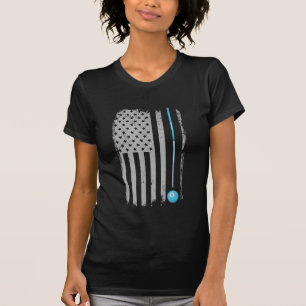 Camiseta Pool Stick Billits 8 Ball Bandera Estadounidense
