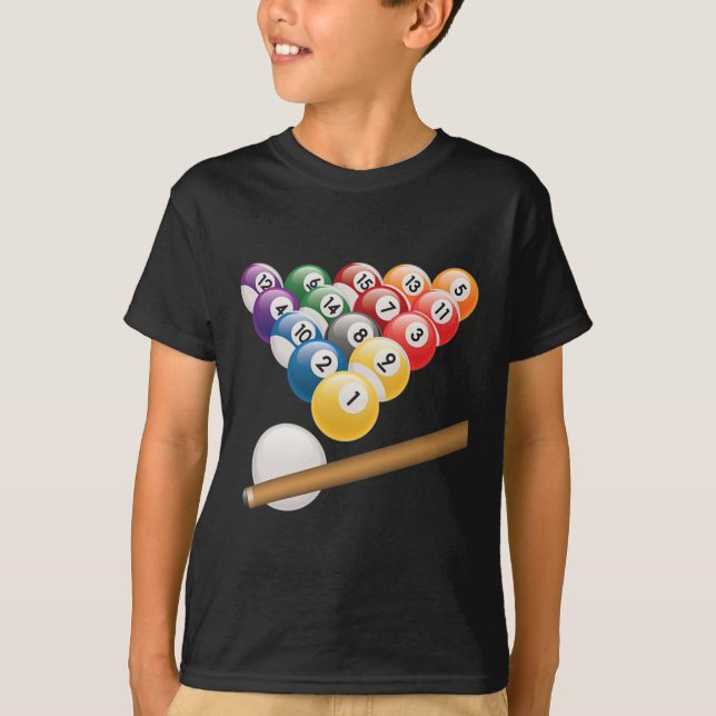 Camiseta Pool Y Snooker Player1 (Anverso)