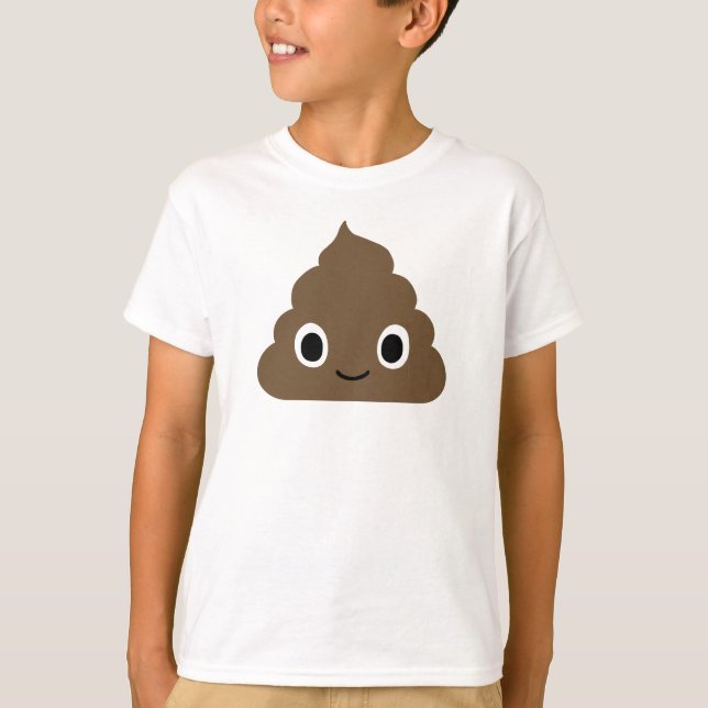 Camiseta Poop adorable - Crap Kawaii - Doo feliz (Anverso)