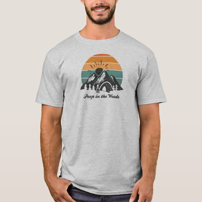 Camiseta Poop In The Woods (Anverso)