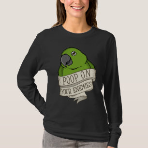 Camiseta Poop loro en tus enemigos, Amazon napada amarilla