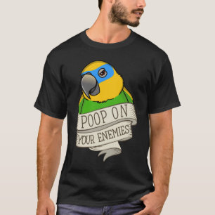 Camiseta Poop loro en tus enemigos Naranja alado Amazon