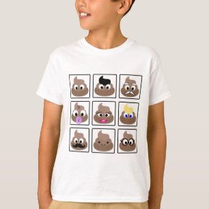 Camiseta Poop Many Faces