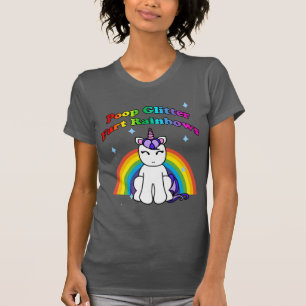 Camiseta Poop Purpurina Fart Rainbows