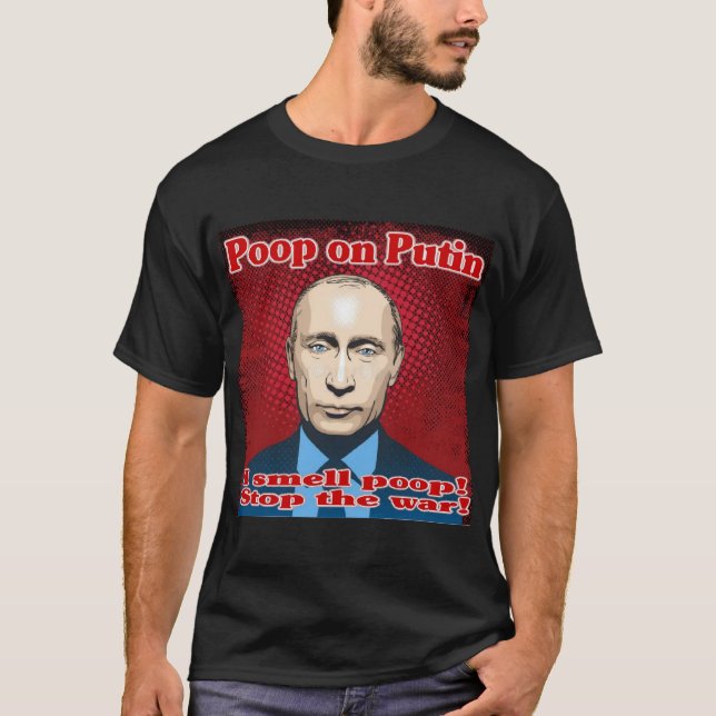 Camiseta Poop sobre Putin (Anverso)