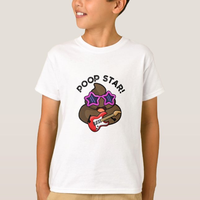 Camiseta Poop Star Funny Pop Star Pun (Anverso)