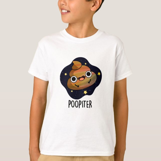 Camiseta Poopiter Funny Planet Jupiter Pun (Anverso)
