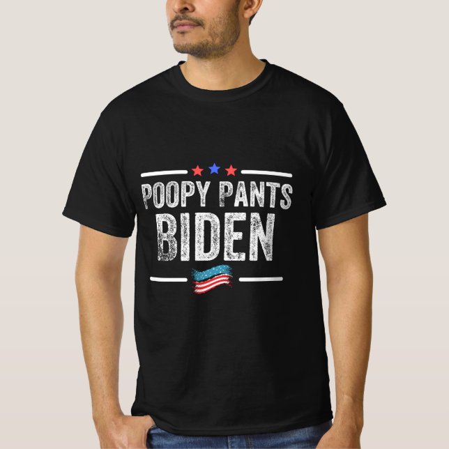 Camiseta Poopy Pants Biden (Anverso)