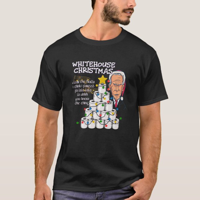 Camiseta Poopy Pants Biden Colonoscopy Christmas Meme Chris (Anverso)