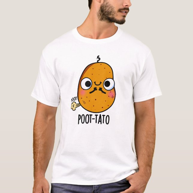 Camiseta Poot tato gracioso Farting Potato Pun (Anverso)