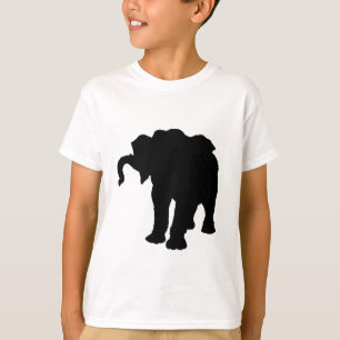 Camiseta Pop Art Baby Elephant Silhouette