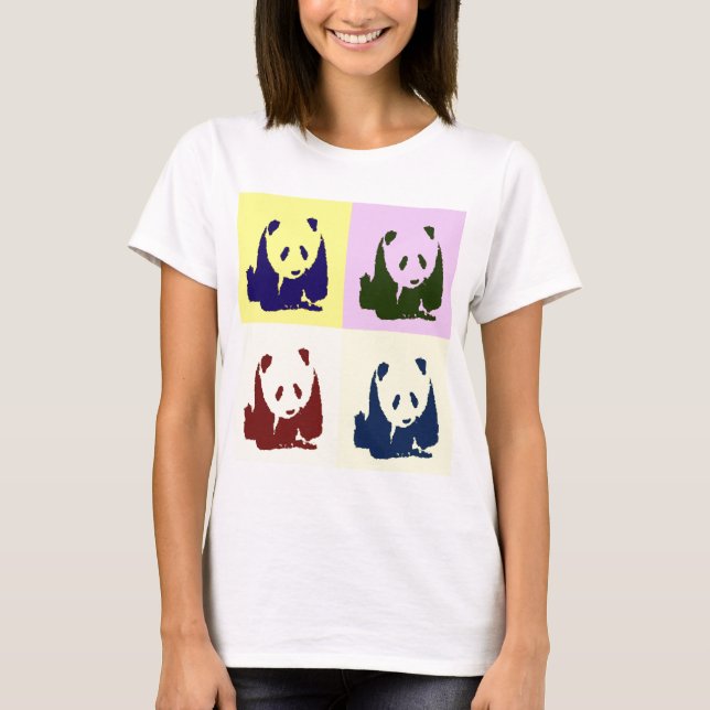 Camiseta Pop Art Baby Pandas (Anverso)