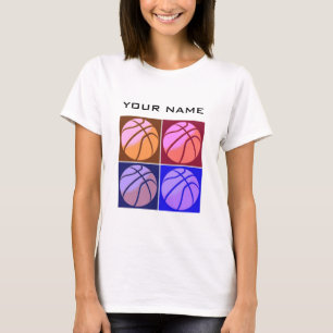 Camiseta Pop Art Basketball Tu nombre